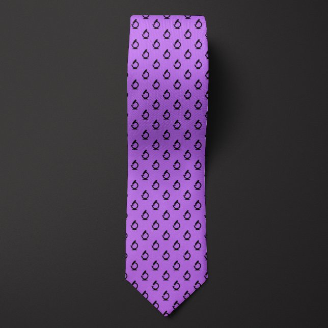 Lilac Purple Science Microscope Neck Tie (Creator Uploaded)