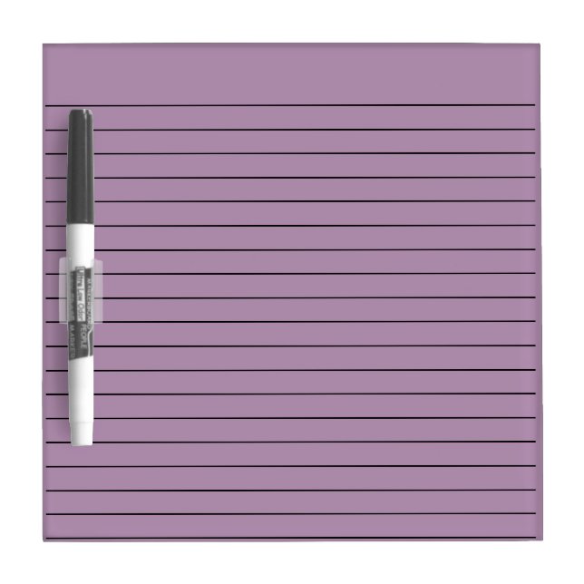 LILAC PURPLE STRIPED LINES, WRITING NOTE BOARD (Front)