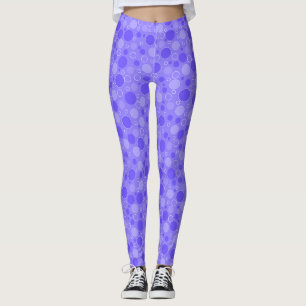 Lilac purple tones with polka dots in retro sixtie leggings