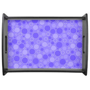 Lilac purple tones with polka dots in retro sixtie serving tray