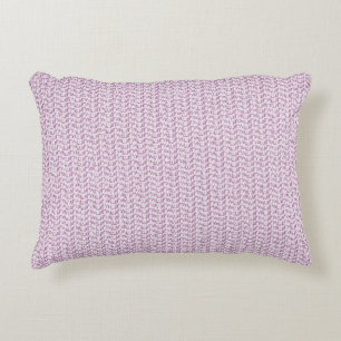 Lilac Purple Weave Mesh Look Accent Pillow