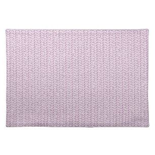 Lilac Purple Weave Mesh Look Placemat