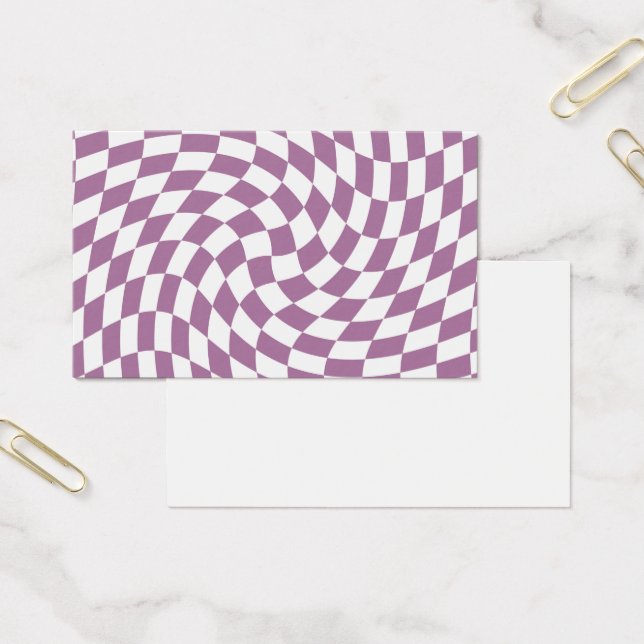 Lilac Purple Wedding Collection Check Checkered   (Office)