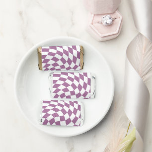 Lilac Purple Wedding Collection Check Checkered Hershey's Miniatures