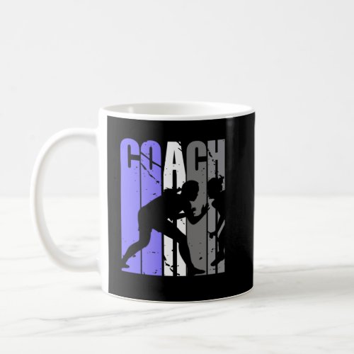 Lilac Purple Wrestling Coach Wrestling Instructor  Coffee Mug