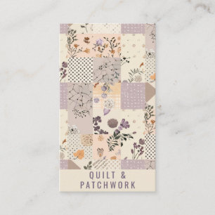 Lilac Quilt Patchwork Handmade Clothing  Business Card
