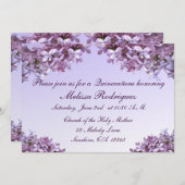 Lilac Quinceanera Invitation (Front/Back)