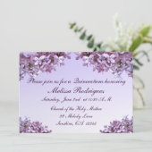 Lilac Quinceanera Invitation (Standing Front)