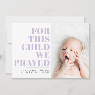 Religious best sale baby announcement