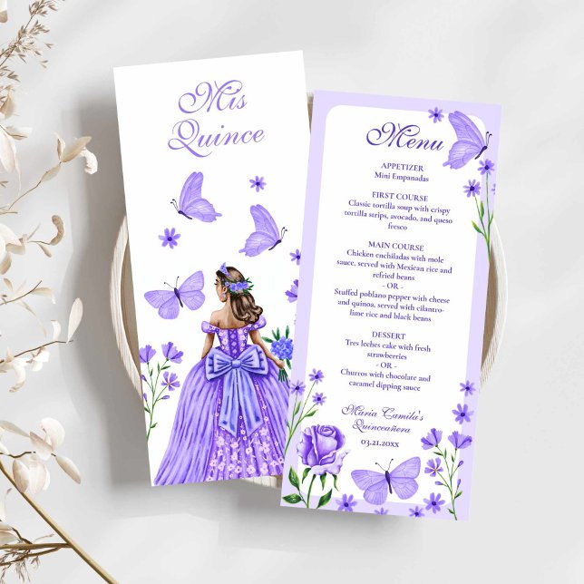 Lilac Roses, Florals and Butterflies Quinceañera  (Lilac Roses, Florals and Butterflies Quinceañera)