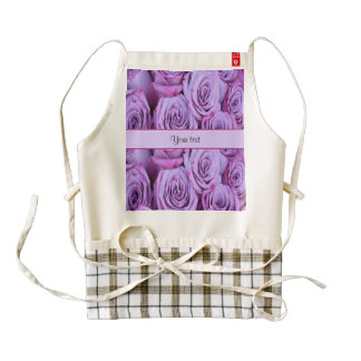 Lilac Roses Zazzle HEART Apron