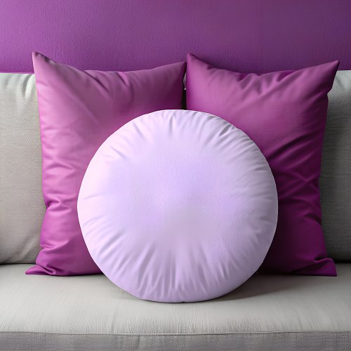 Lilac Round Pillow