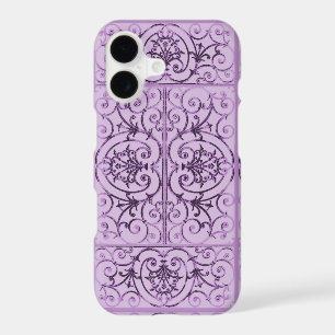 Lilac scrollwork pattern iPhone 17 case