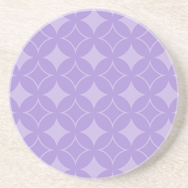 Lilac shippo pattern coaster (Front)