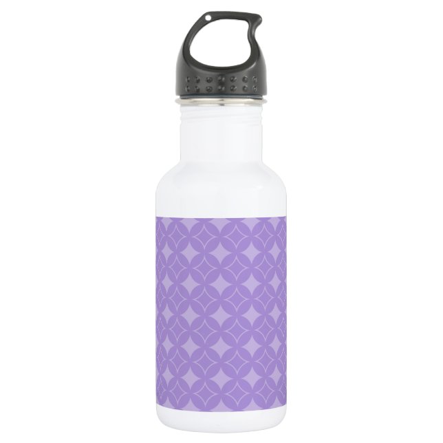 Lilac shippo pattern water bottle (Front)