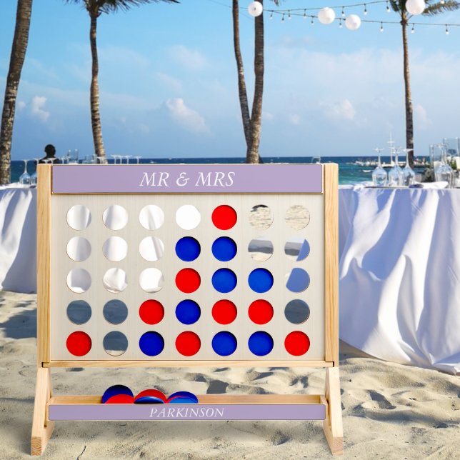 Lilac Simple Elegant Modern Summer BBQ Fast Four (Wedding)