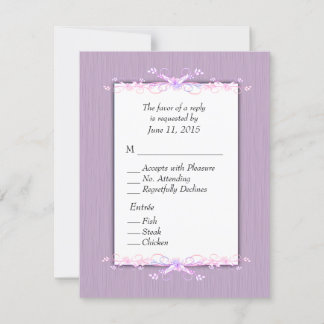 Lilac Simplicity RSVP with Entree