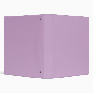Lilac Solid Color 3 Ring Binder