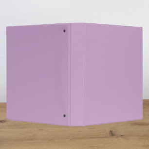 Lilac Solid Color 3 Ring Binder