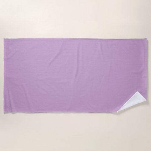 Lilac Solid Color Beach Towel