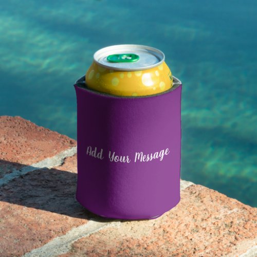 Lilac Solid Color Can Cooler