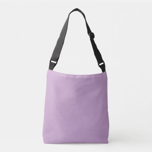 Lilac Solid Color Crossbody Bag