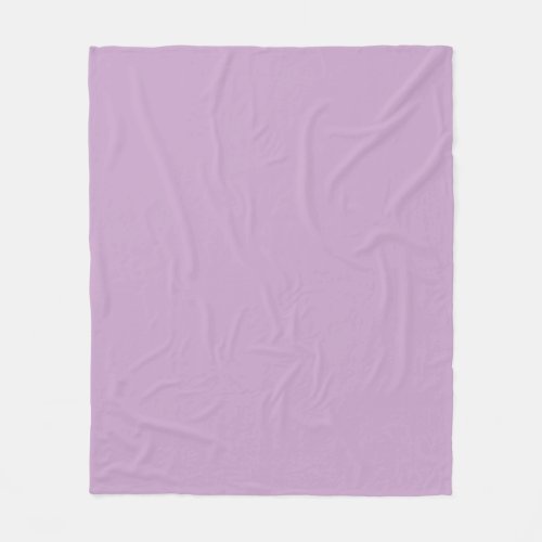 Lilac Solid Color Fleece Blanket