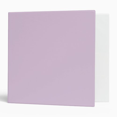 Lilac Solid Color Minimalist 3 Ring Binder