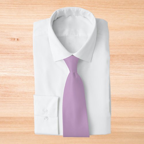 Lilac Solid Color Neck Tie