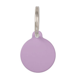 Lilac Solid Color Pet ID Tag