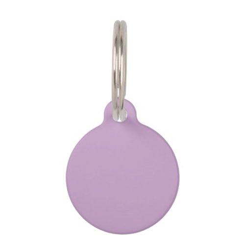 Lilac Solid Color Pet ID Tag