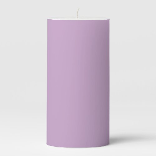 Lilac Solid Color Pillar Candle