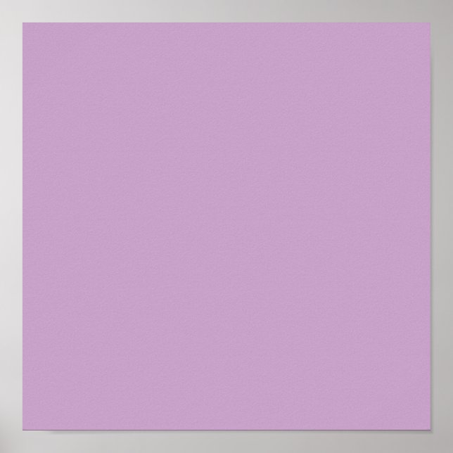 Lilac Solid Color Poster (Front)
