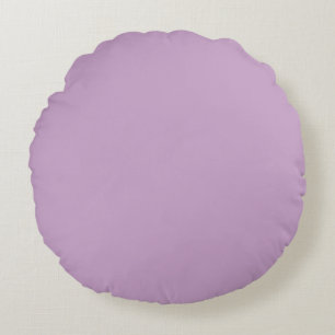 Lilac Solid Color Round Pillow