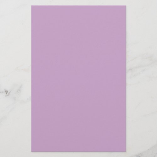 Lilac Solid Color Stationery