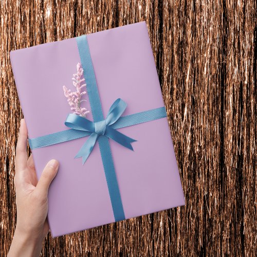 Lilac Solid Color Wrapping Paper
