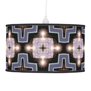 Lilac Sparkle Art Deco Table / Hanging Lamp Shade