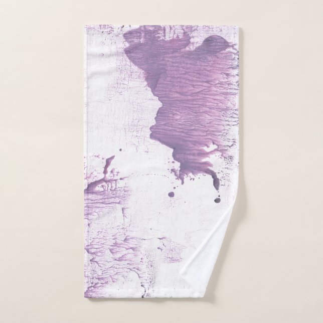 Lilac spots hand towel  (Hand Towel)