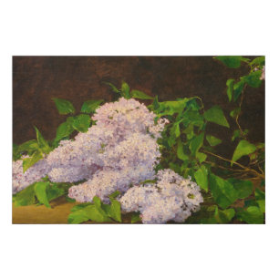 Lilac Spray, 1890 by Albert Anker Faux Canvas Print