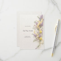 Lilac Spring Garden RSVP Card