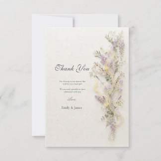 Lilac Spring Garden Thank You Card