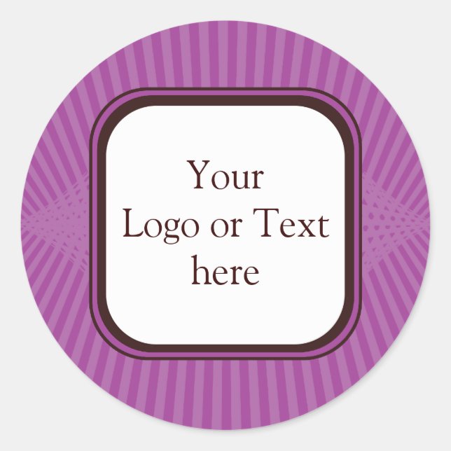 Lilac Spring Rays Sticker (Front)