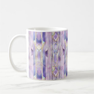 Lilac Stained Glass Elegance Coffee Mug
