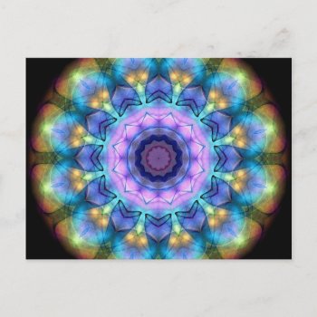 Lilac Stained Glass Window Postcard by WavingFlames at Zazzle