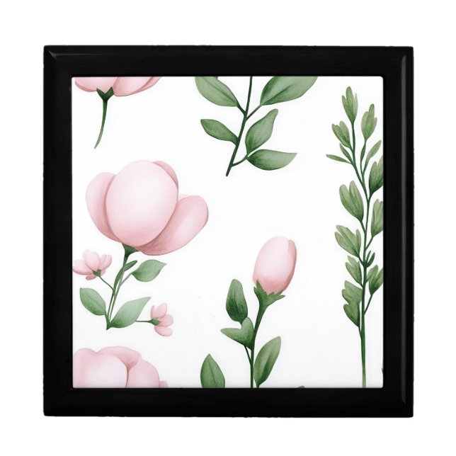 Lilac Striped Jewelry Box (Front)