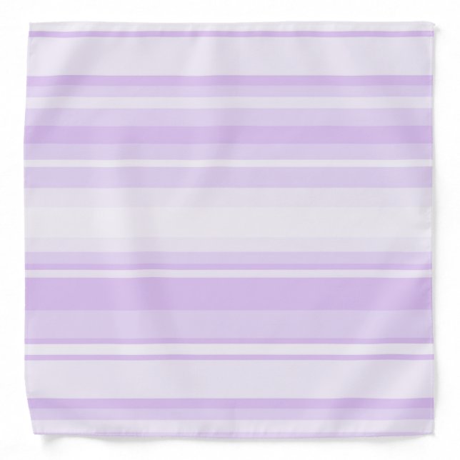 Lilac stripes bandana (Front)