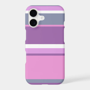 Lilac stripes iPhone 17 case
