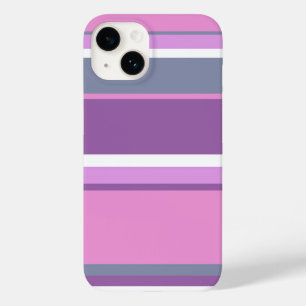 Lilac stripes Case-Mate iPhone 14 case