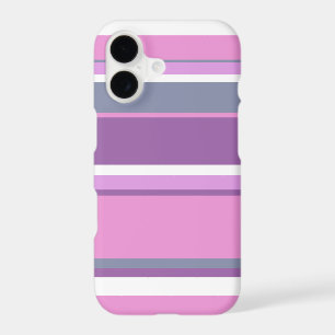 Lilac stripes iPhone 17 case