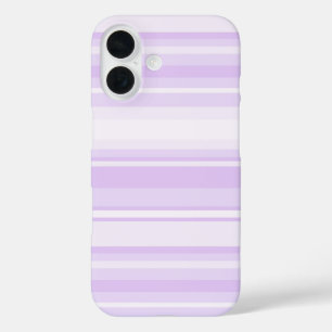 Lilac stripes iPhone 16 case